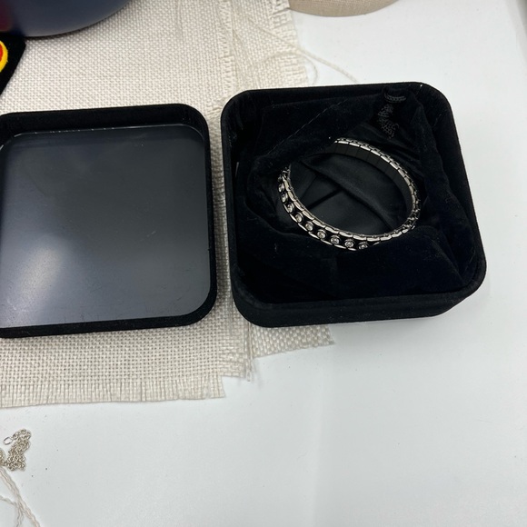 Vintage Stainless Steel CZ Flex Bracelet - Picture 14 of 16